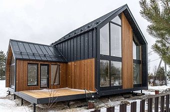 Популярные проекты и варианты дизайна интерьера в каркасных домах